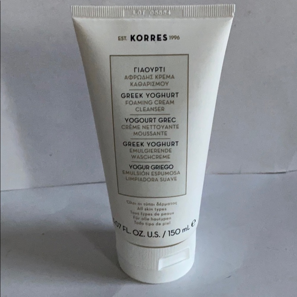 KORRES Greek Yoghurt Foaming Cream Cleanser 5.07oz $28 CLEAN BEAUTY SEALED NIP